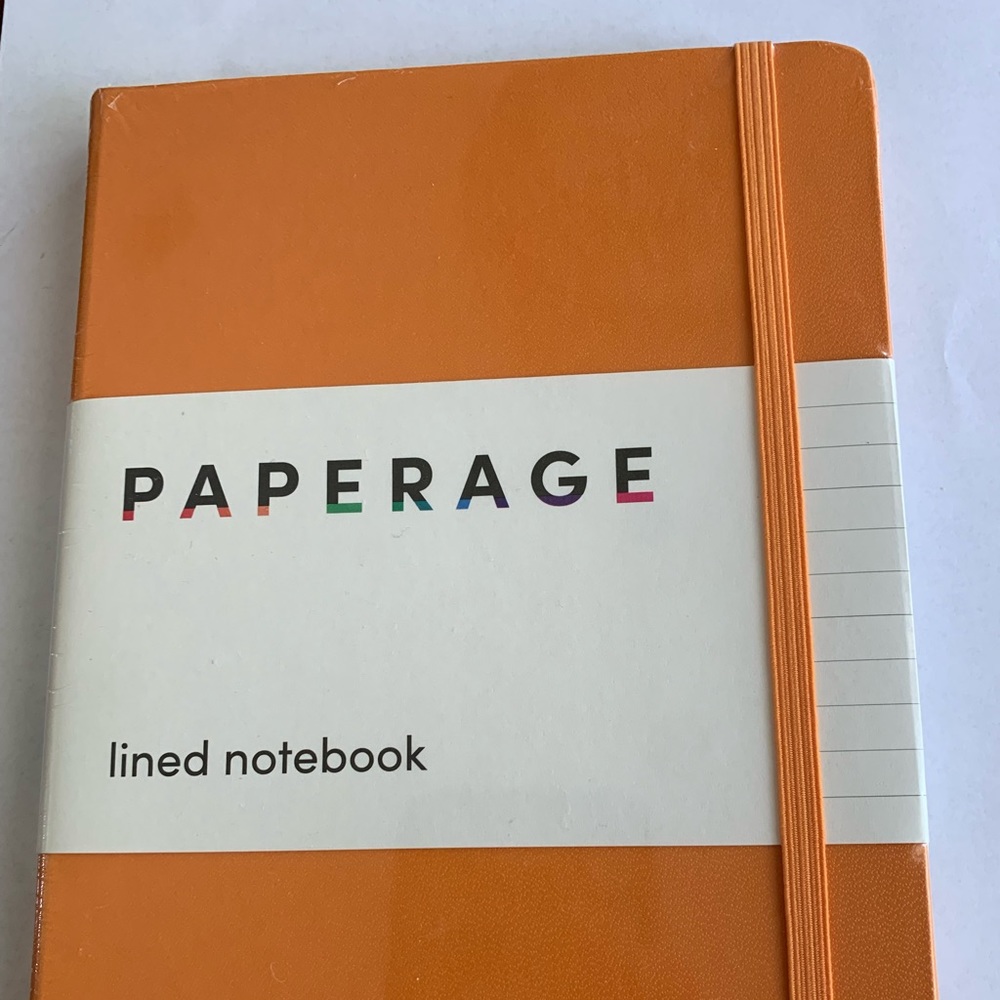 paperage brand new orange notebook